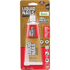 Liquid Nails White 4oz Tube Multi Purpose Home Repair Adhesive