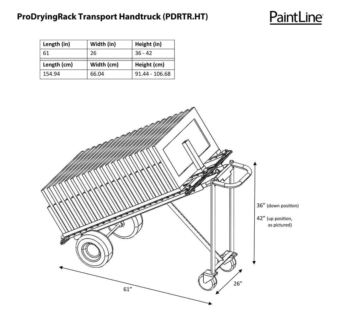 ProDryingRack Transport Handtruck