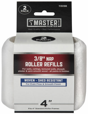 Mini Woven Paint Roller Covers, 4" x 3/8" Nap, 2-Pk.