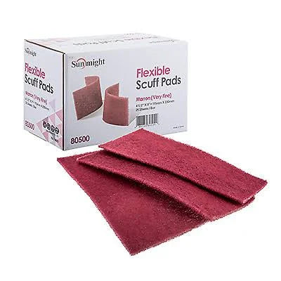 Flexible Scuff Pads Very Fine, Maroon