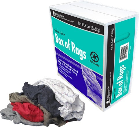 Colored Rags 8# Box