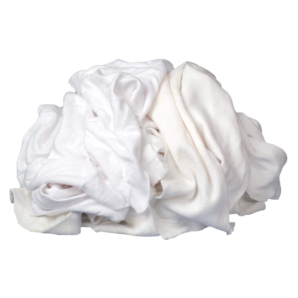White Knit Rags 1# Bag