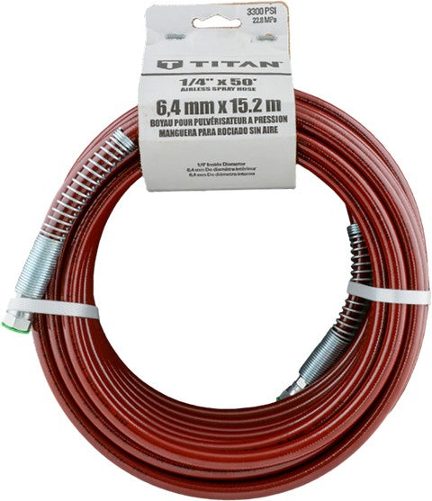 Titan Airless Spray Hose 1/4" x 50' 3300psi
