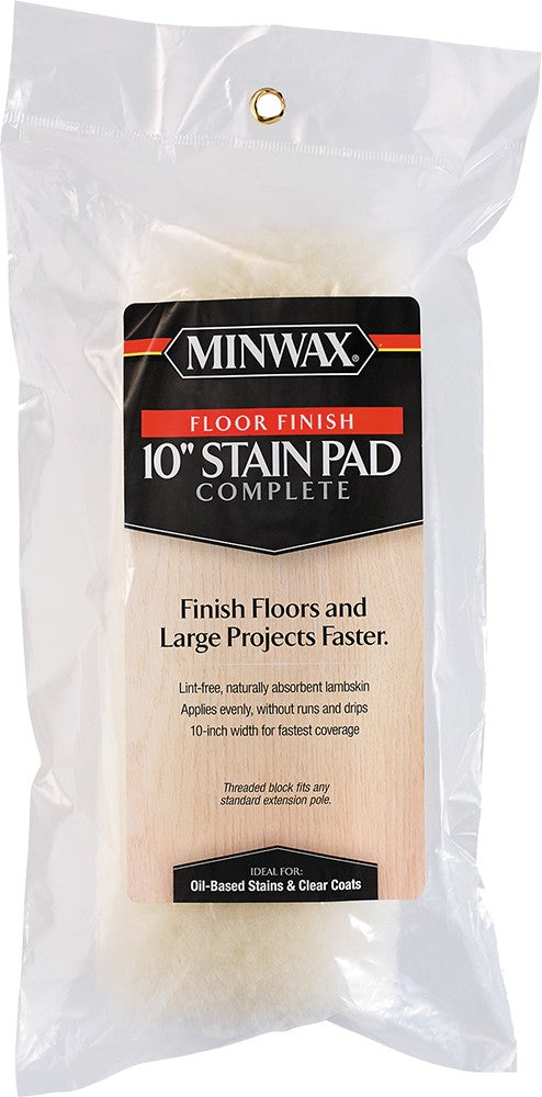 10" Lambskin Floor Stain Pad Complete