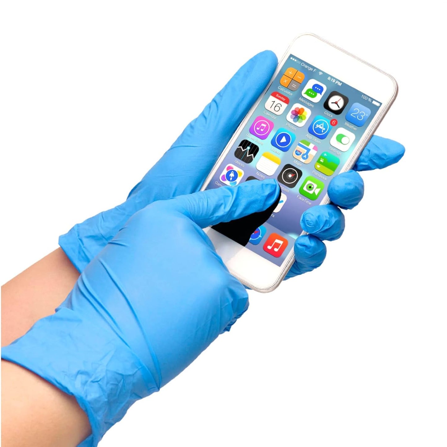Nitrile Gloves Disposable, Powder Free, 100 pcs