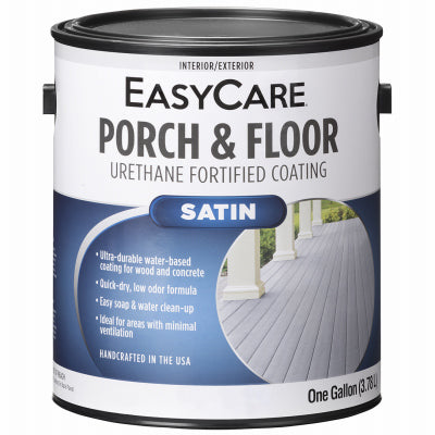EasyCare Interior/Exterior Satin Urethane Fortified Porch & Floor Coating, 1 Gallon