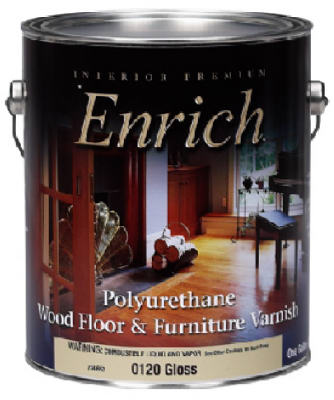 Enrich Polyurethane Varnish, Interior, Gloss, Gallon