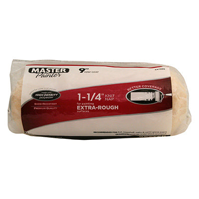 Premium Paint Roller Cover, 9" x 1-1/4" Nap, Brick, Concrete and Masonry Block