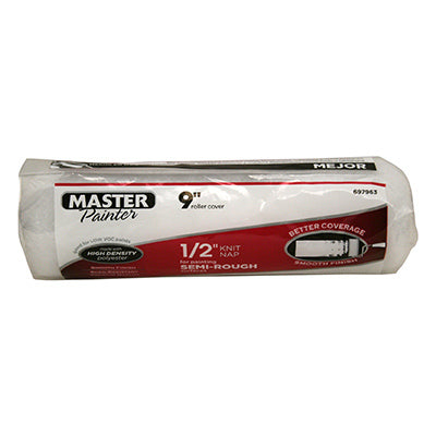 Premium Paint Roller Cover, 9" x 1/2" Nap