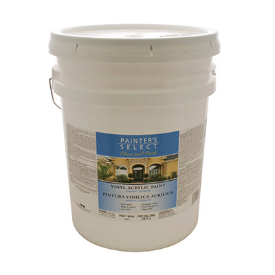 Clean & Fresh Interior/Exterior Latex Paint, Maintenance Base Coat & Top Coat In 1 Step, White, 5 Gallons