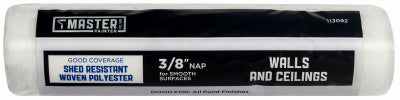 Woven Paint Roller Cover, Polyester, 9" x 3/8" Nap, Walls & Ceilings