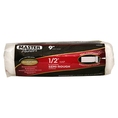 Paint Roller Cover, Microfiber, 9" x 1/2" Nap